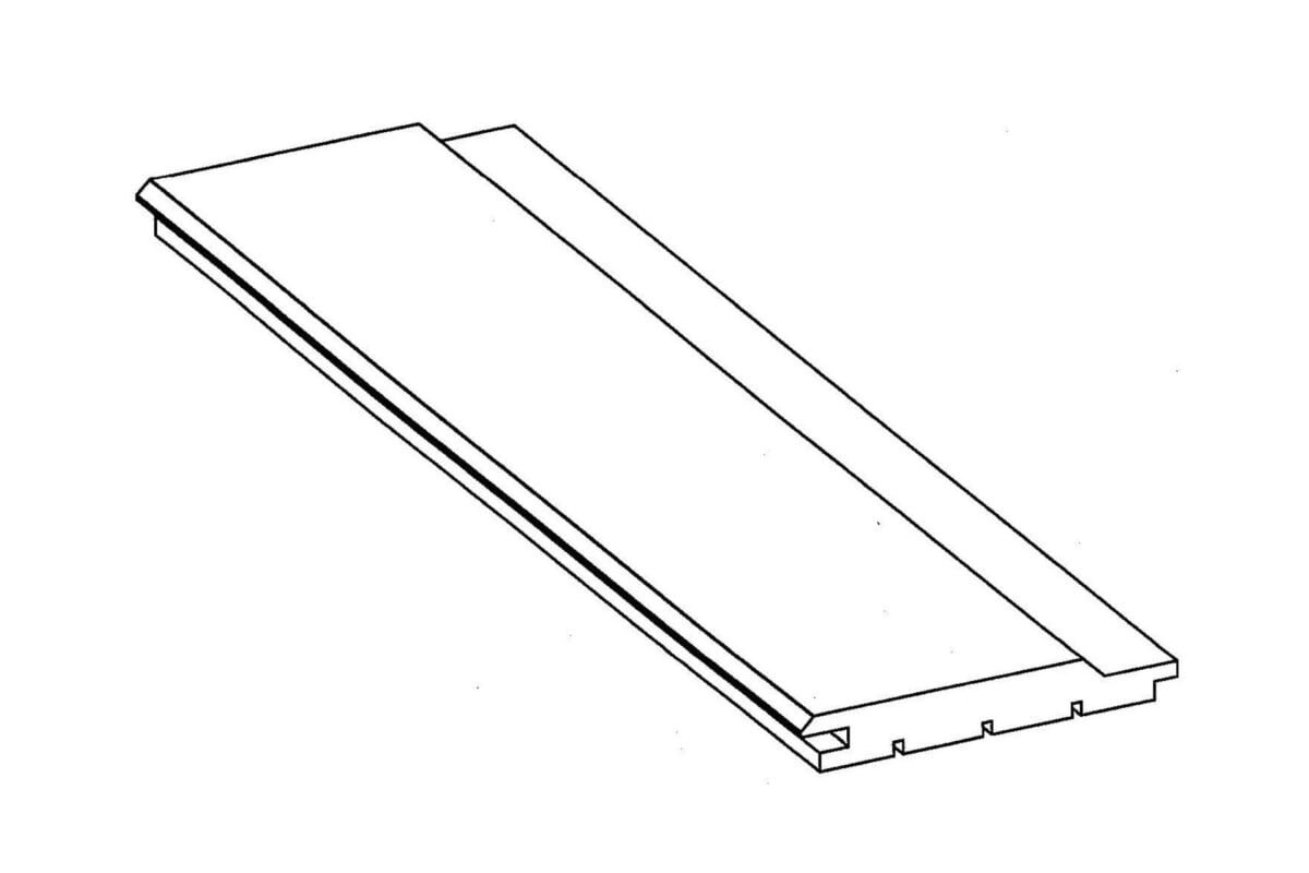 Clin sapin traité Classe 4 autoclave vert 3300x147x21 mm